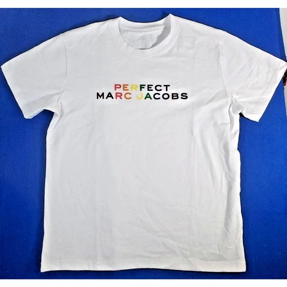 Marc Jacobs Perfect T shirt Pride Rainbow PROMO T-Shirt Men's Size Large - Picture 1 of 16